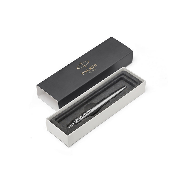 parker jotter ct ballpoint blue classic steel chrome