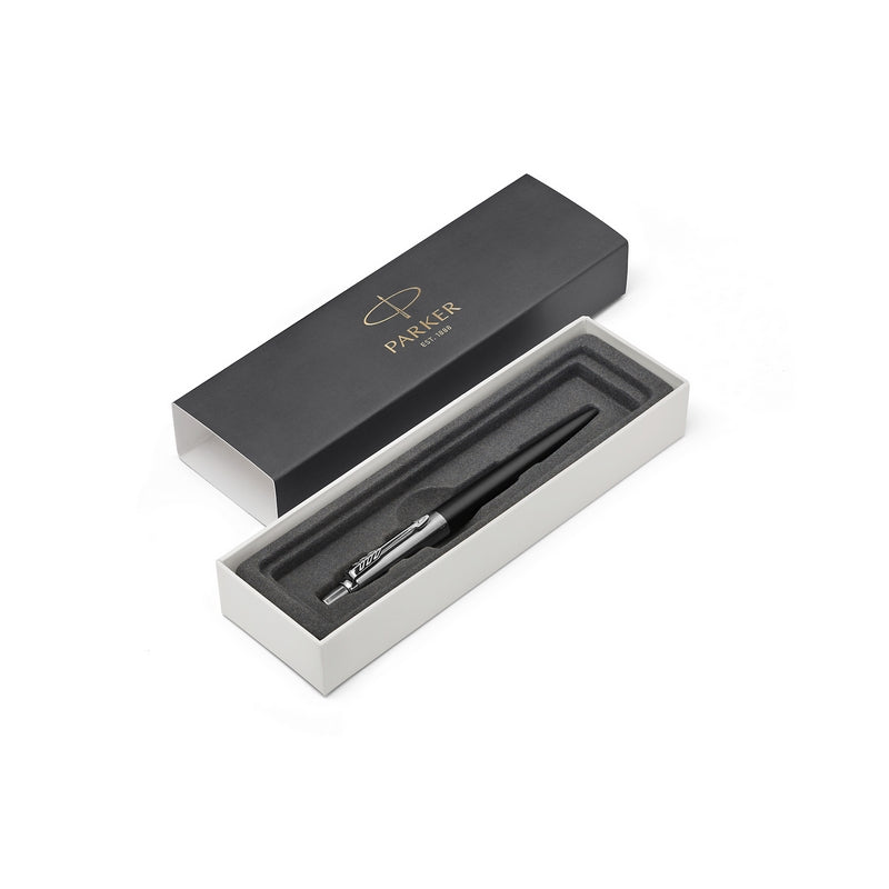 parker jotter blk ballpoint blue classic bond black chrome