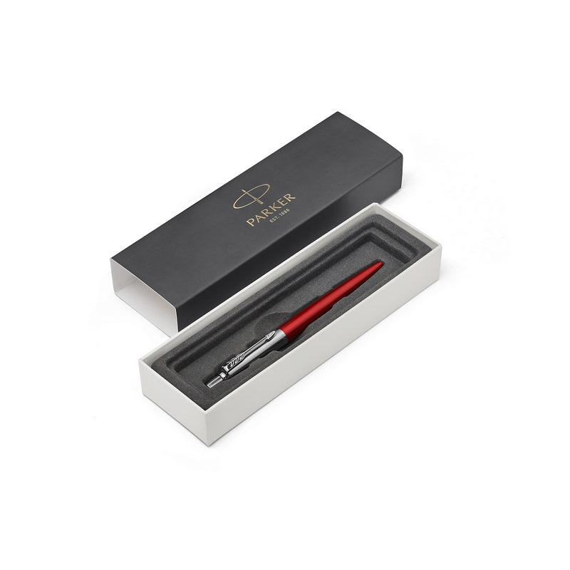 parker jotter red ballpoint blue classic signal red chrome