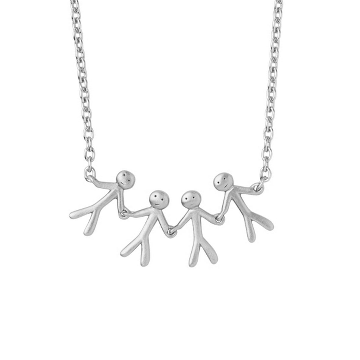 together - family necklace (4) - silver