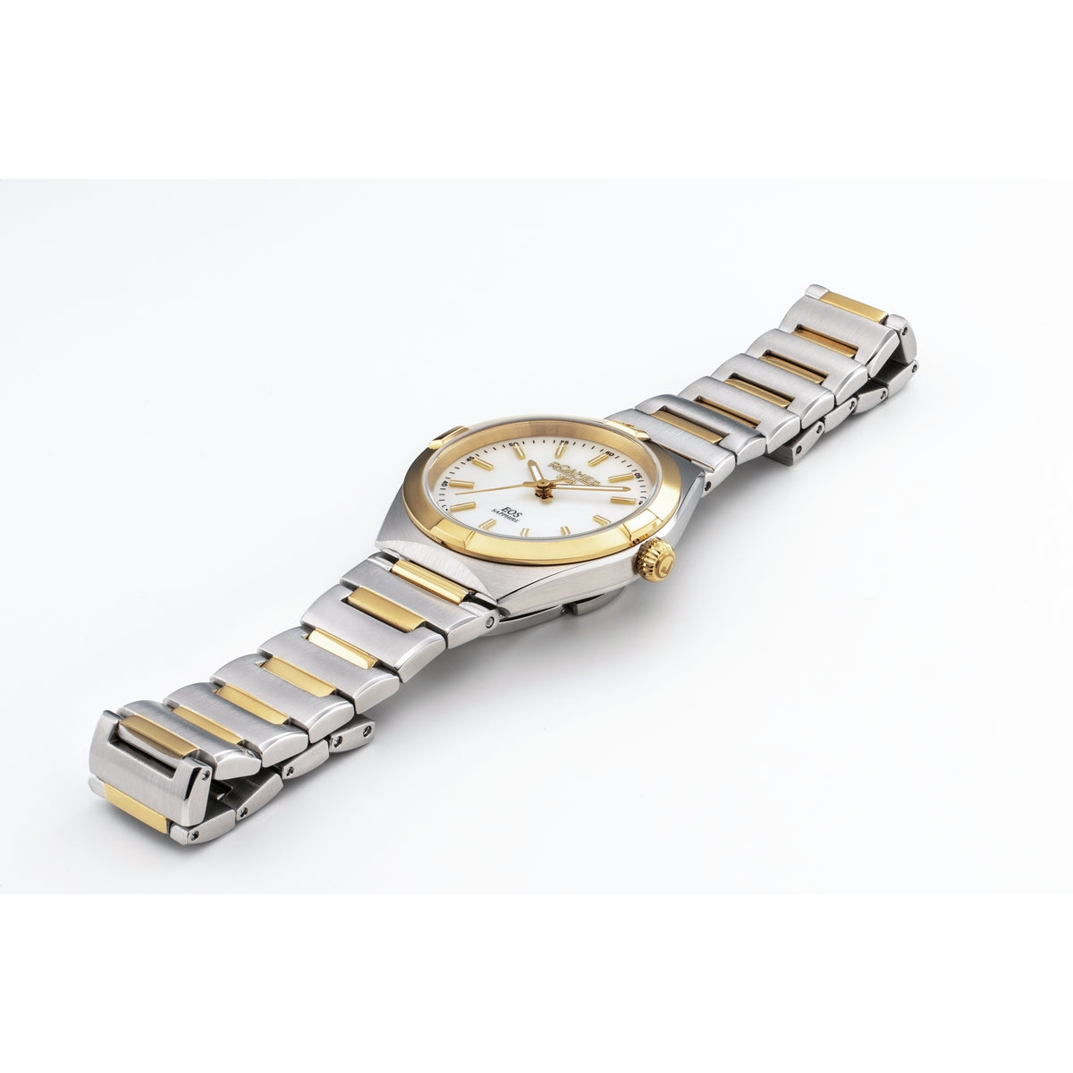 roamer eos classic ladies two tone mop dial bracelet watch