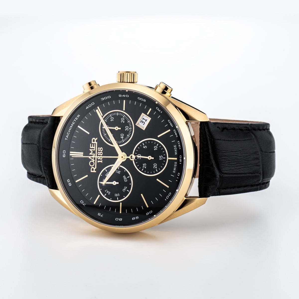 roamer pro chrono 42mm gents quartz watch