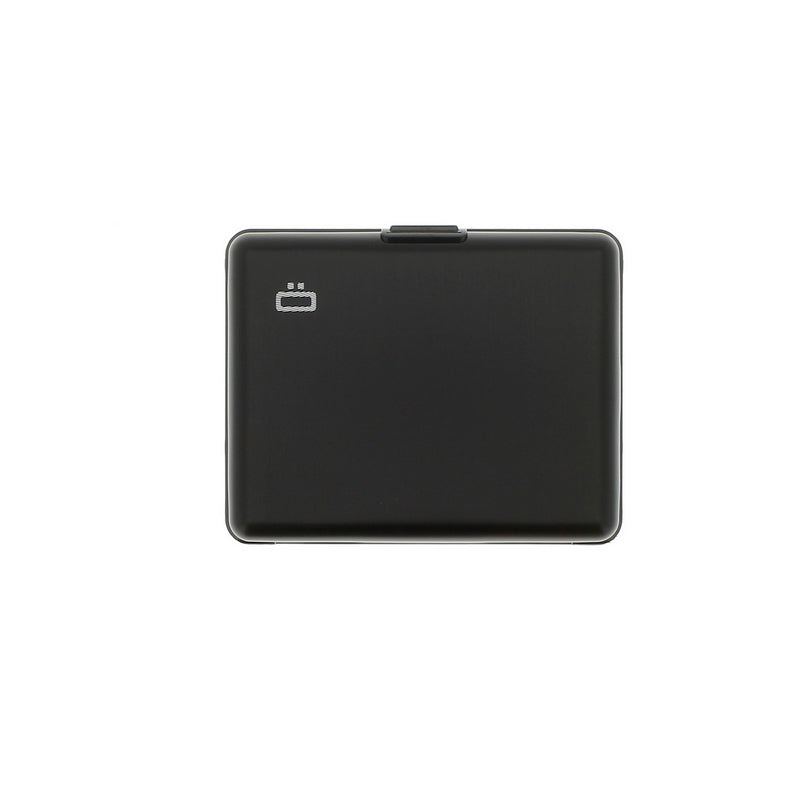 ogon big stockholm black aluminium wallet bank note size