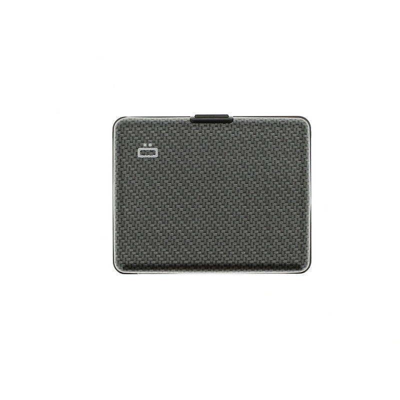 ogon big stockholm carbon aluminium wallet bank note size carbon print
