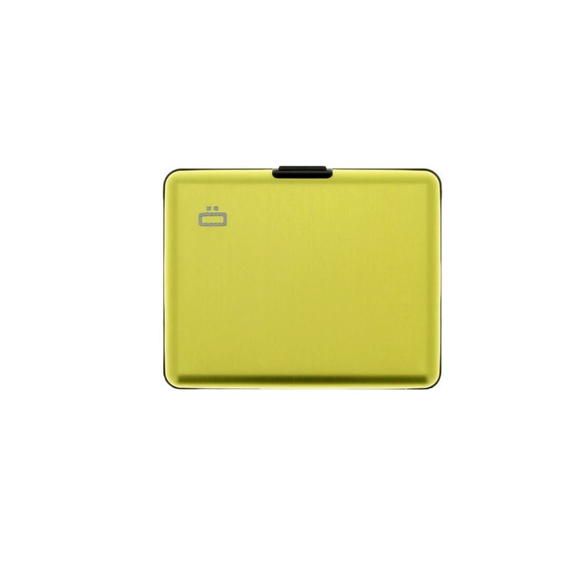 ogon big stockholm lime aluminium wallet bank note size