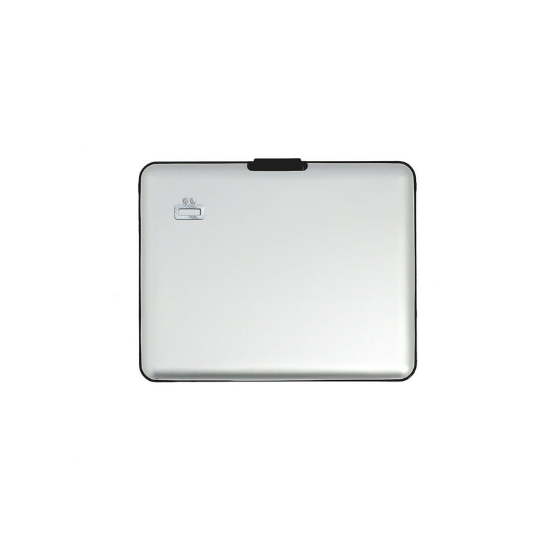 ogon big stockholm silver aluminium wallet bank note size