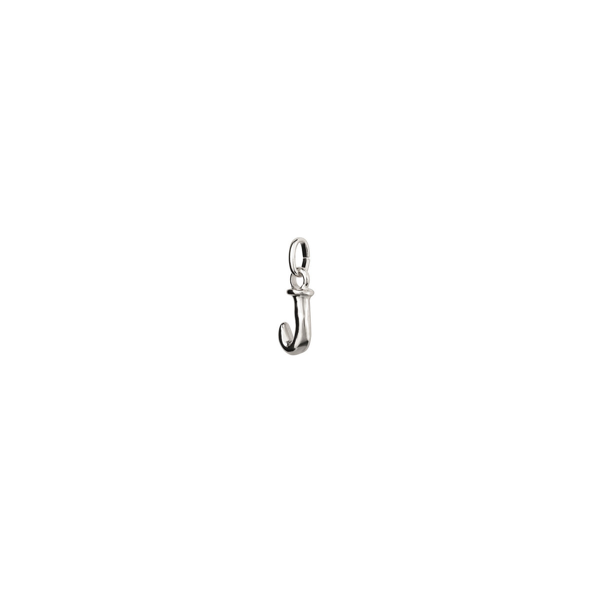 uno de 50 hang me letter j 1.5mm silver plated metal alloy charm