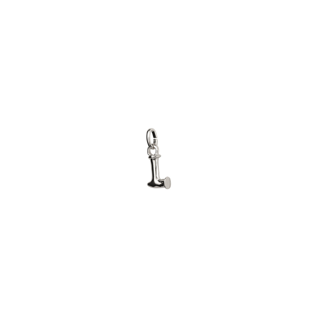 uno de 50 hang me letter l 1.5mm silver plated metal alloy charm