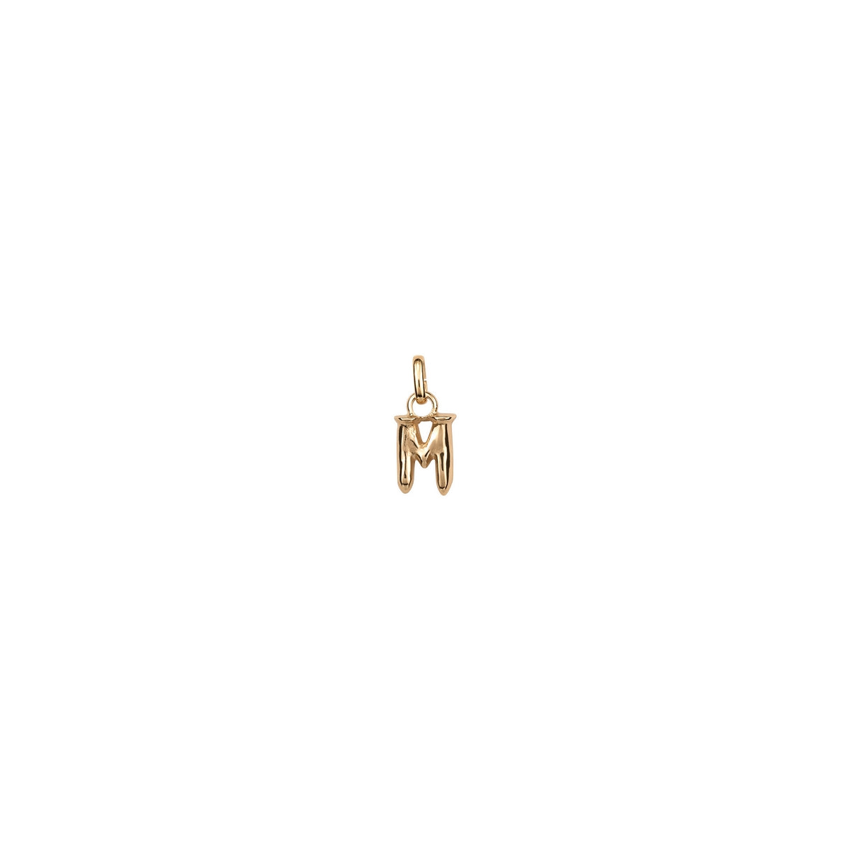 uno de 50 hang me letter m 1.5mm gold plated metal alloy charm
