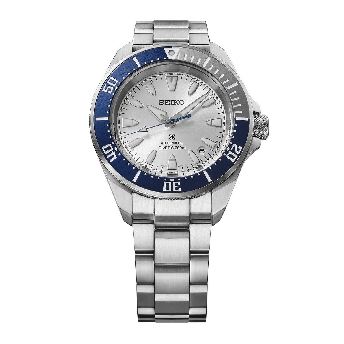 seiko 145th anniversary prospex diver's watch samurai mechanical limited edition in silvertone