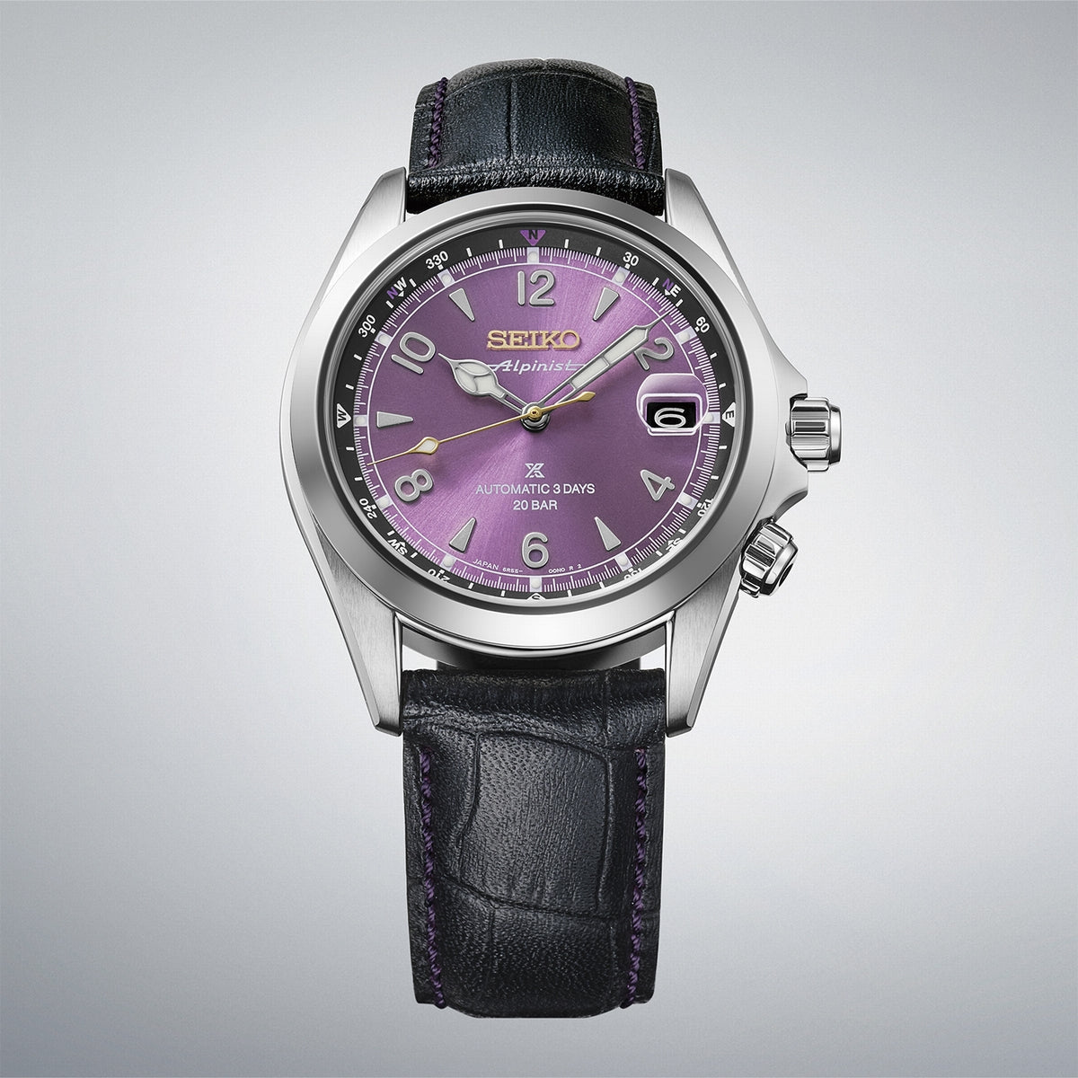 seiko 145th anniversary alpinist mechanical limited edition in edo purple