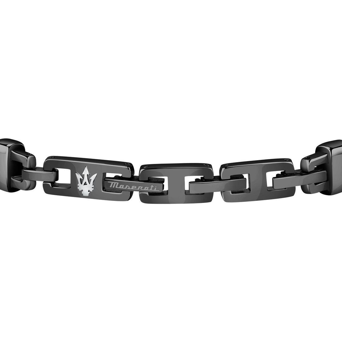 maserati jewels black bracelet 225mm jewellery buckle