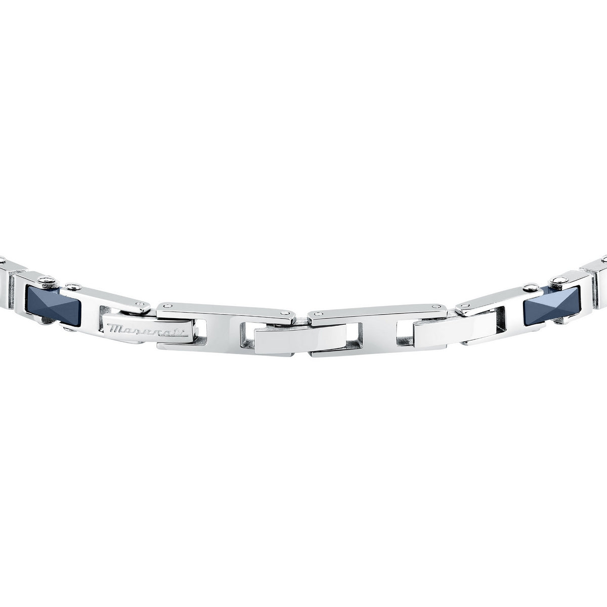 maserati jewels ceramic stainless steel bracelet yg ceramic blue 18+3.5cm