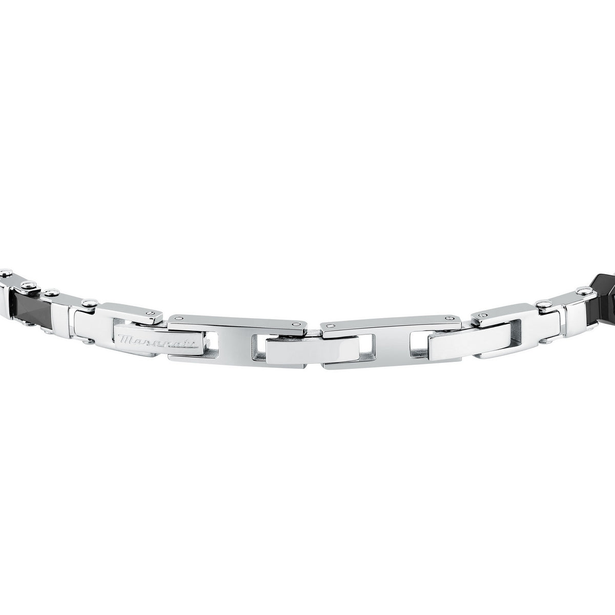 maserati jewels ceramic stainless steel bracelet black ceramic blk 18+3.5cm