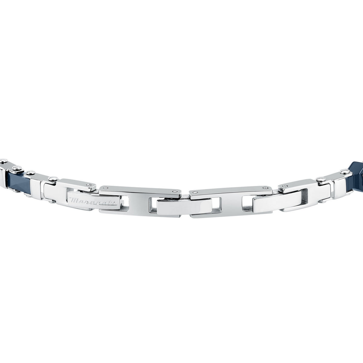 maserati jewels ceramic stainless steel bracelet blue ceramic blue 18+3.5cm