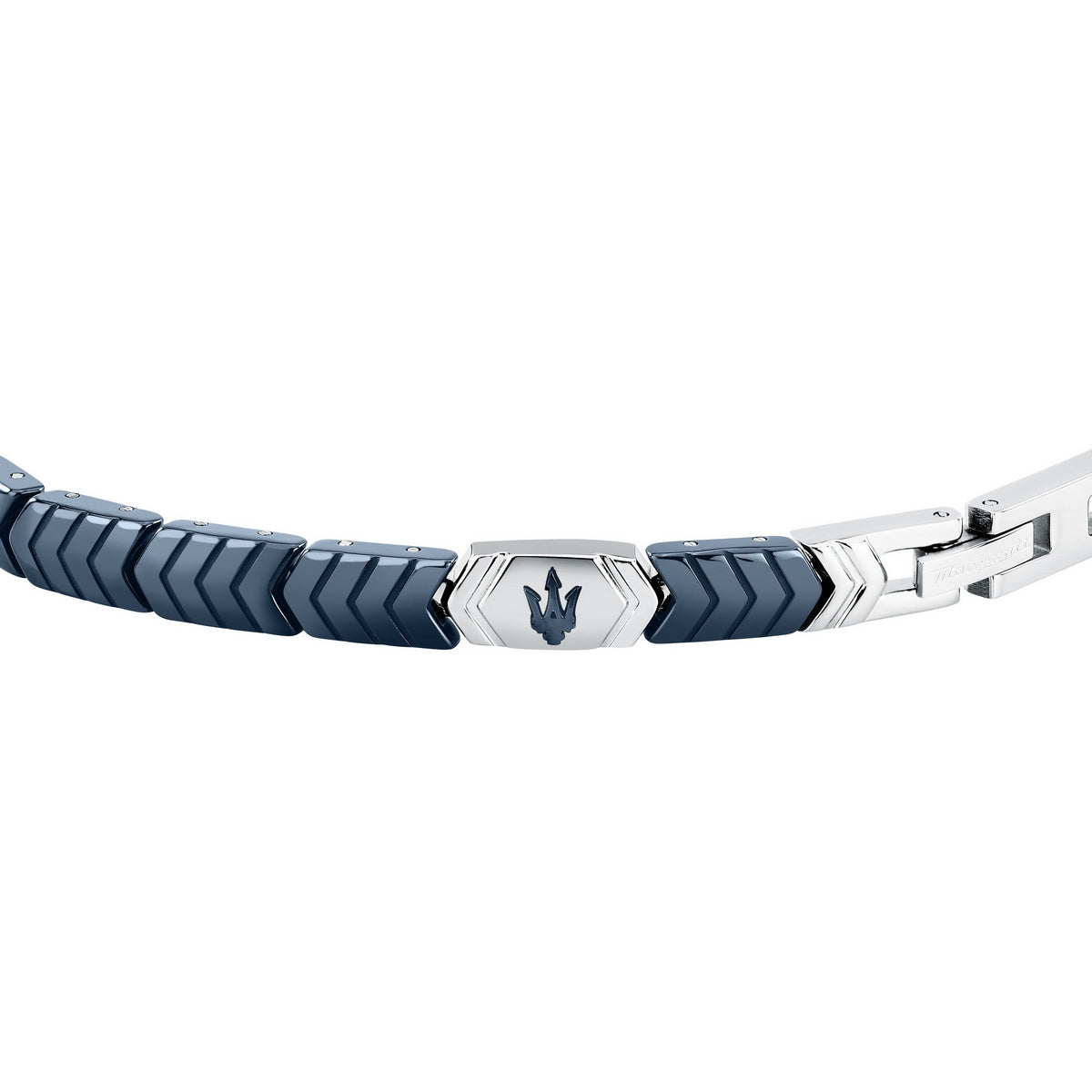 maserati jewels ceramic stainless steel bracelet blue 18.5+3.5cm