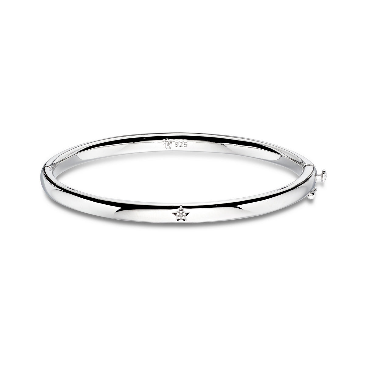 xandra diamond hinged baby bangle