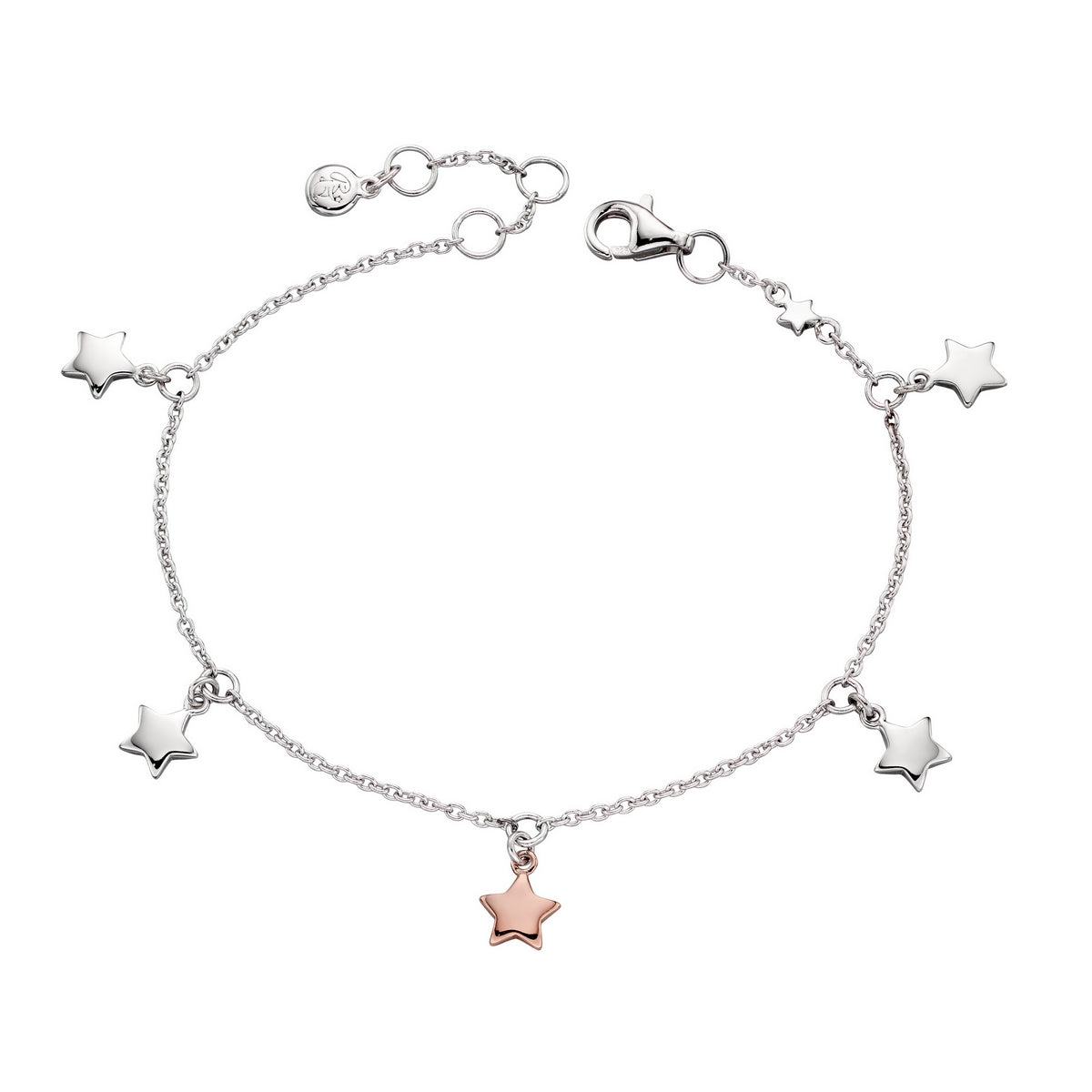 ivy yellow gold plated lots of star bracelet