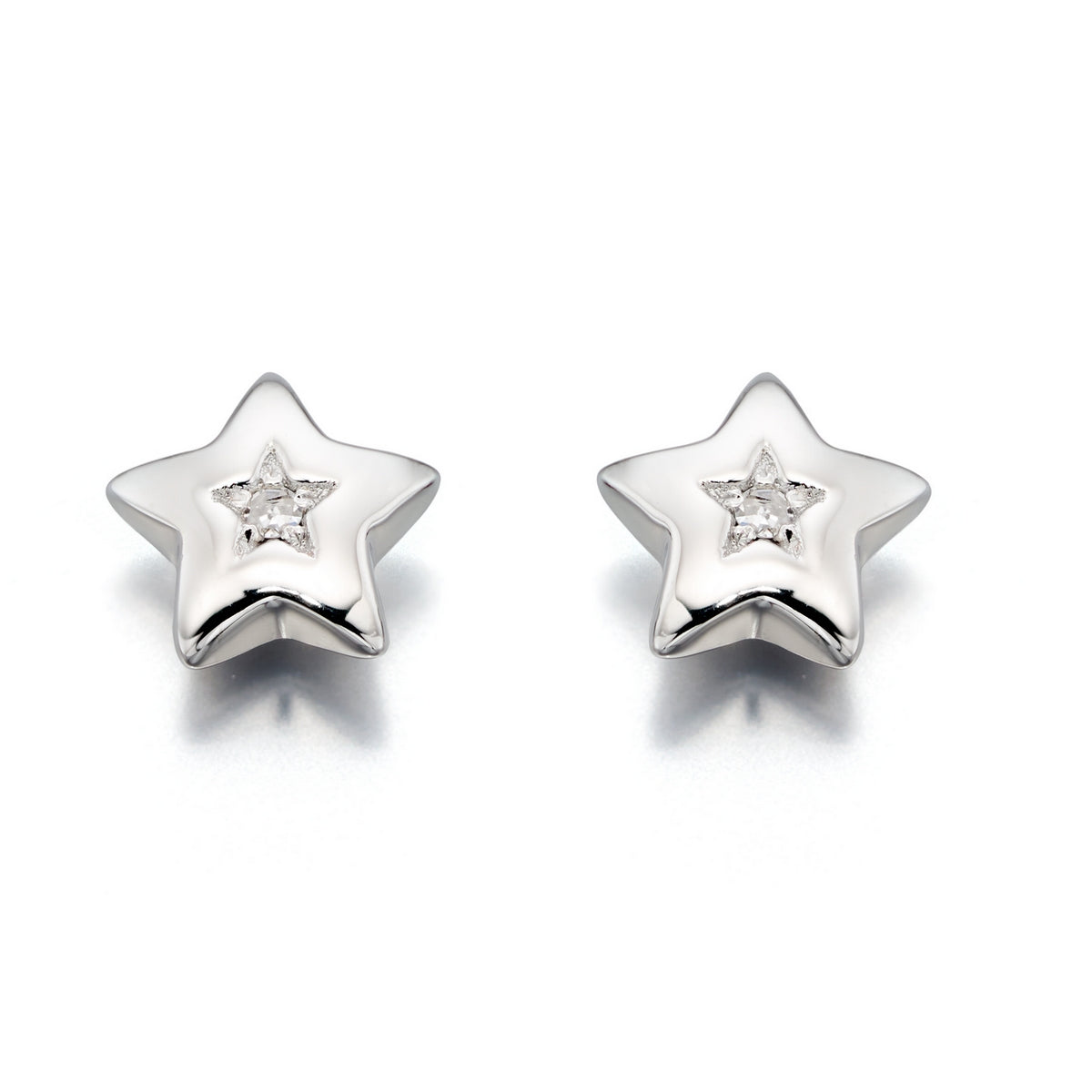 noor diamond star stud earring
