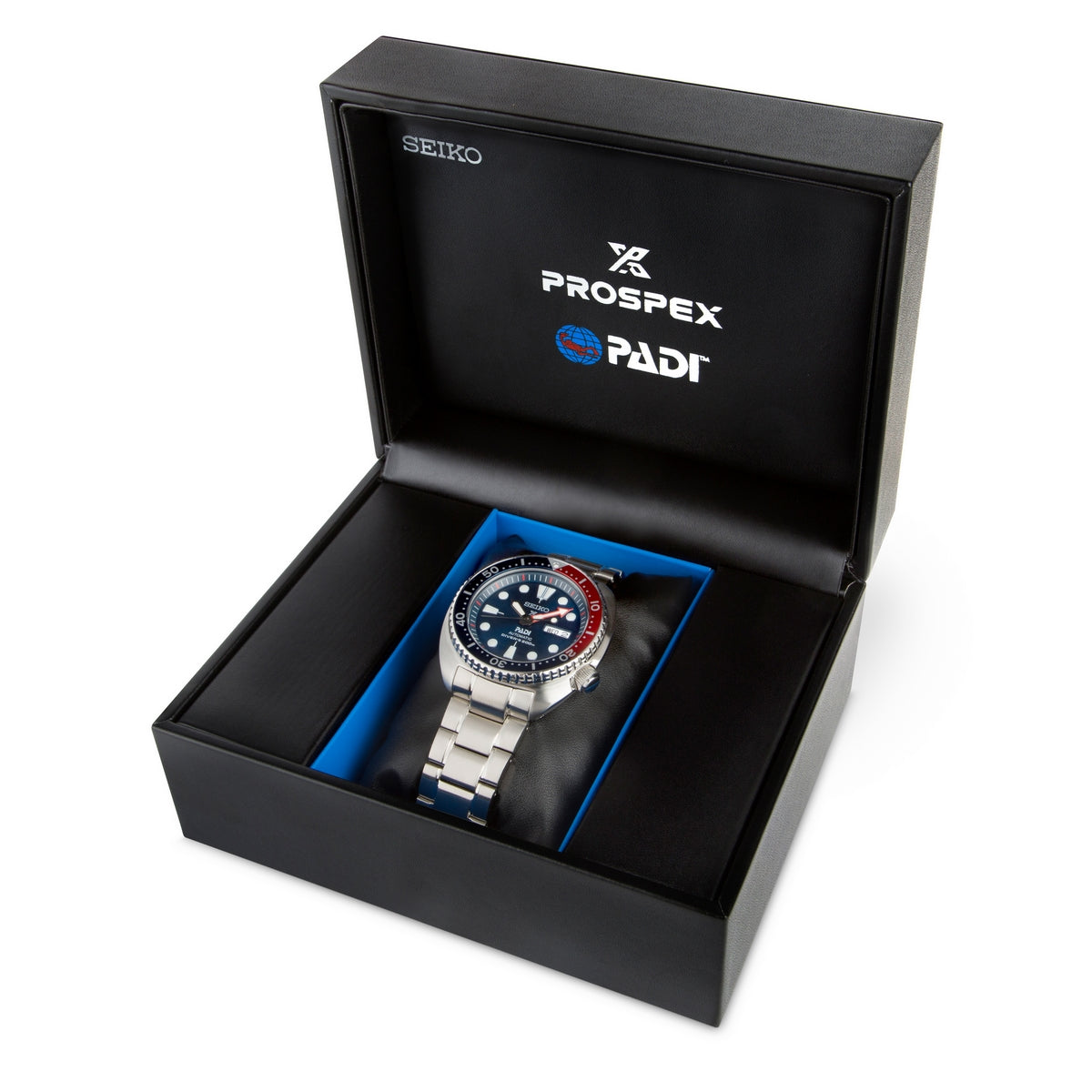 seiko prospex solar padi edition black dial 38.5mm, 200m silicon strap watch