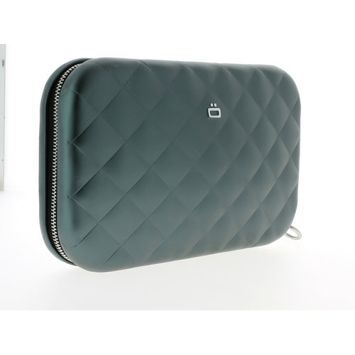 ogon platinum clutch lady bag quilted aluminium
