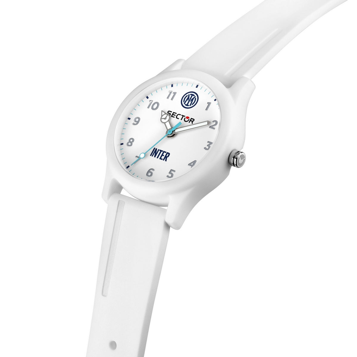 sector fc inter ex-q 35mm 3h white dial white strap watch