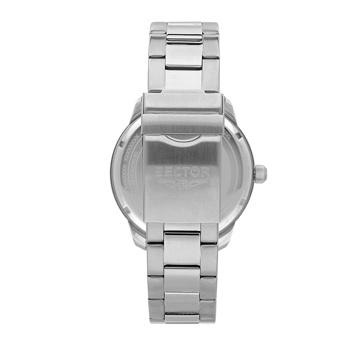 sector oversize 46mm 3 hand blue dial bracelet watch