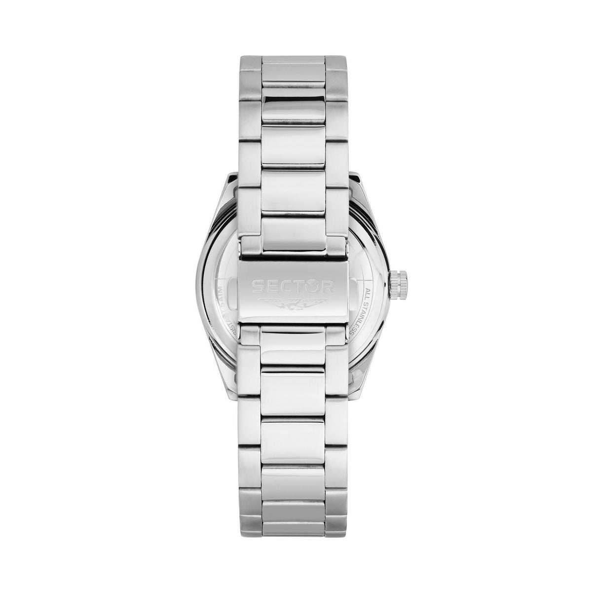 sector no limits 240 37mm 3h black dial stainless steel bracelet watch