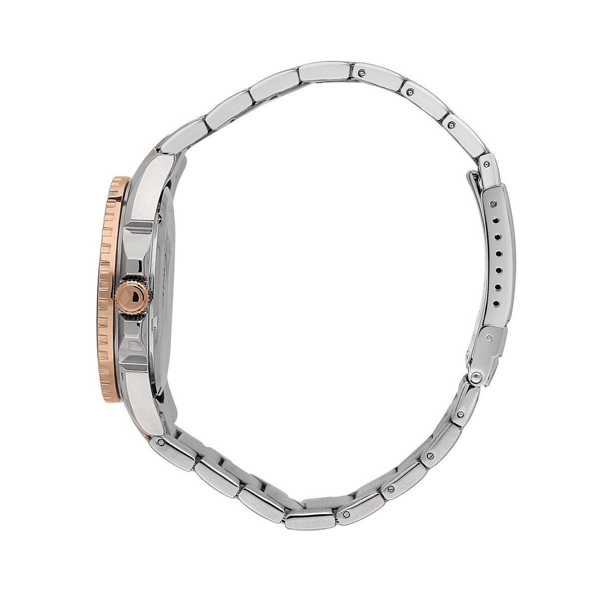 sector 450 41mm 3 hand black dial bracelet +rg watch