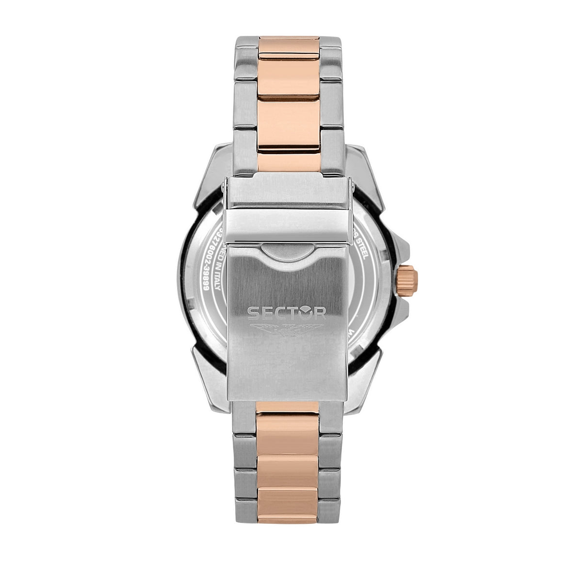 sector 450 41mm 3 hand black dial bracelet +rg watch