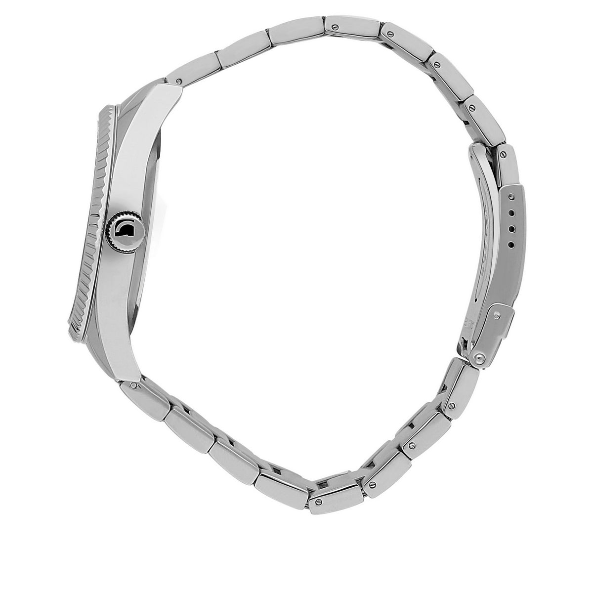 sector 240 41mm 3 hand black dial bracelet case watch