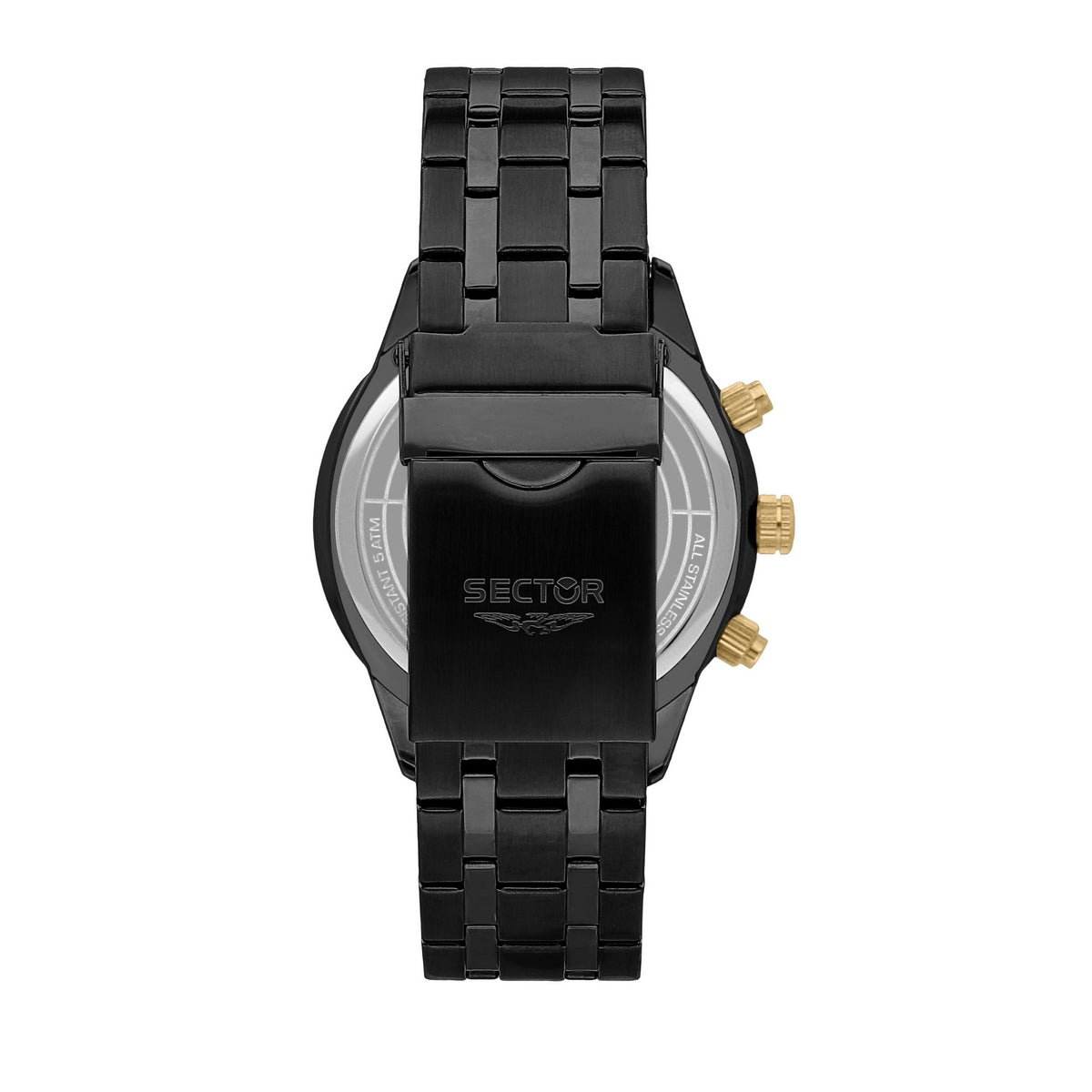 sector 670 45mm multi dial black dial bracelet black watch