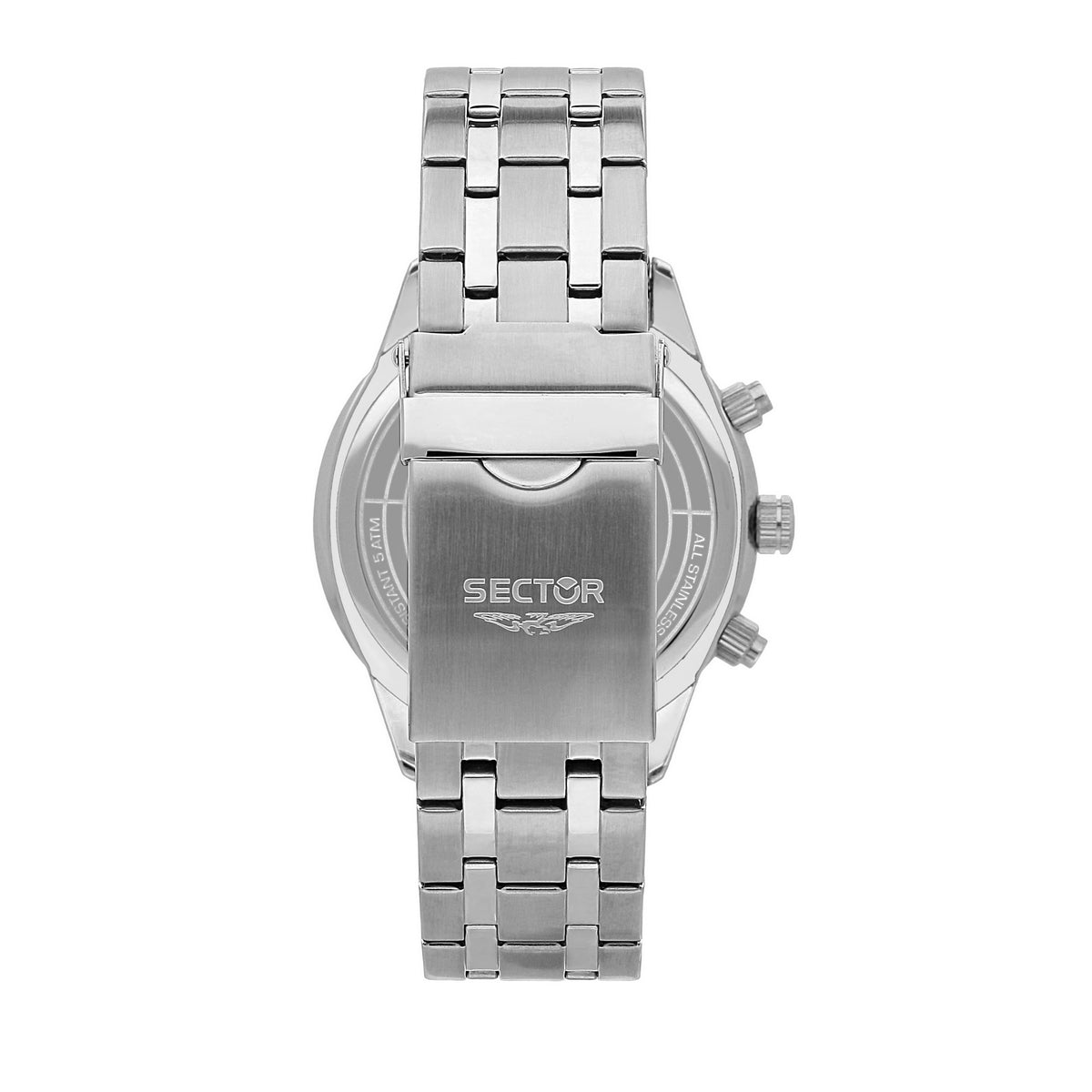 sector 670 45mm multi dial black dial bracelet watch