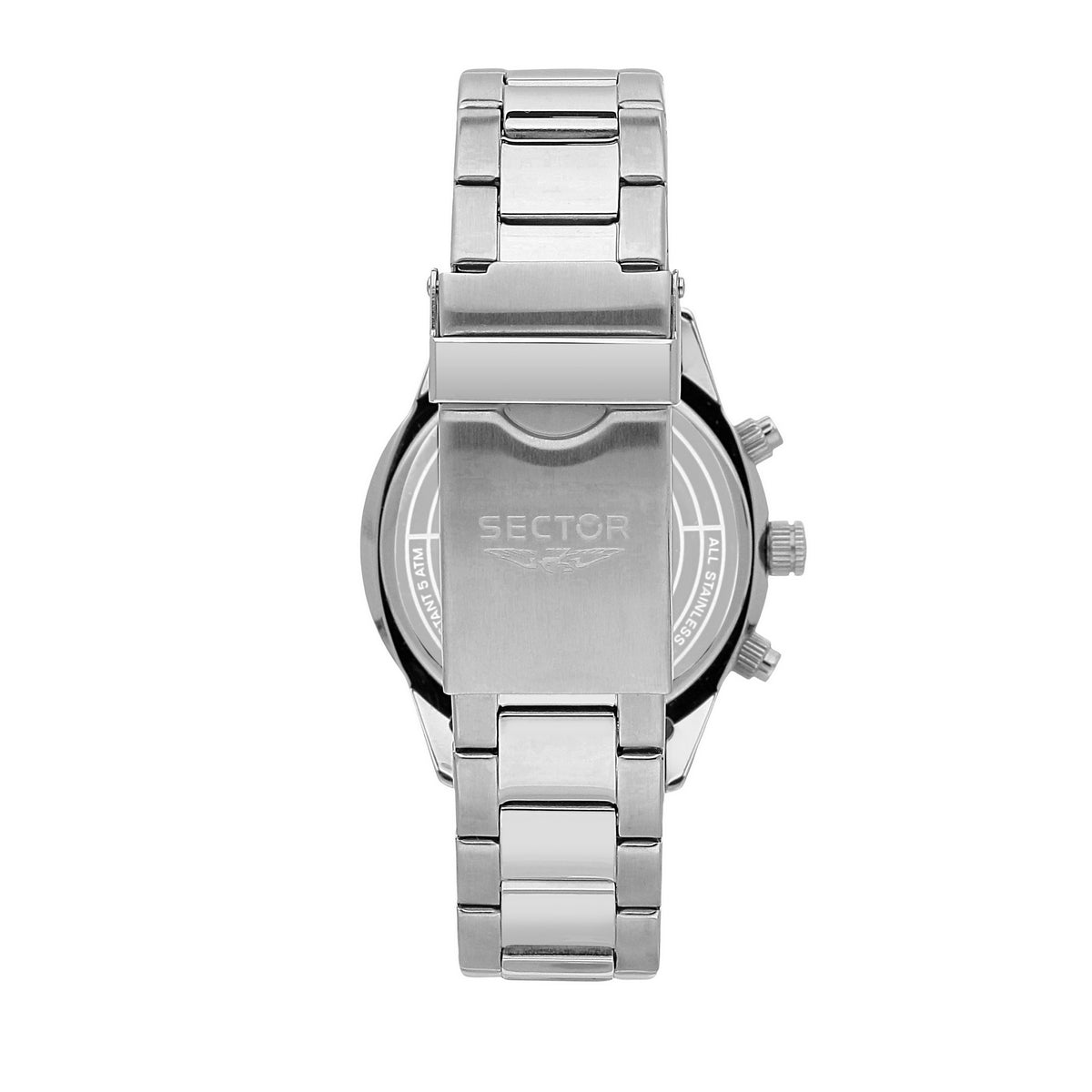 sector 670 40mm multi dial blue dial bracelet watch