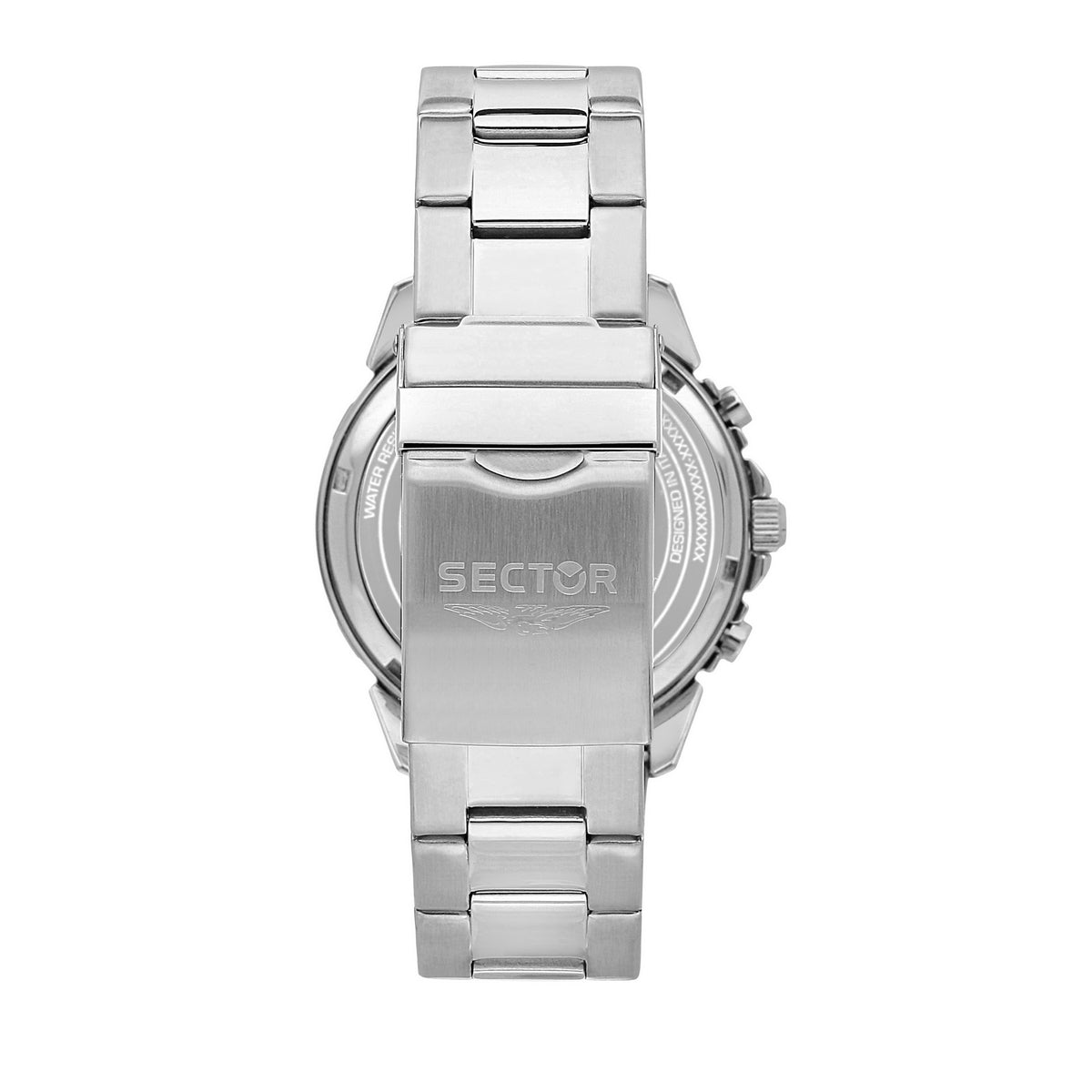 sector adv2500 43mm chronograph blue dial bracelet watch