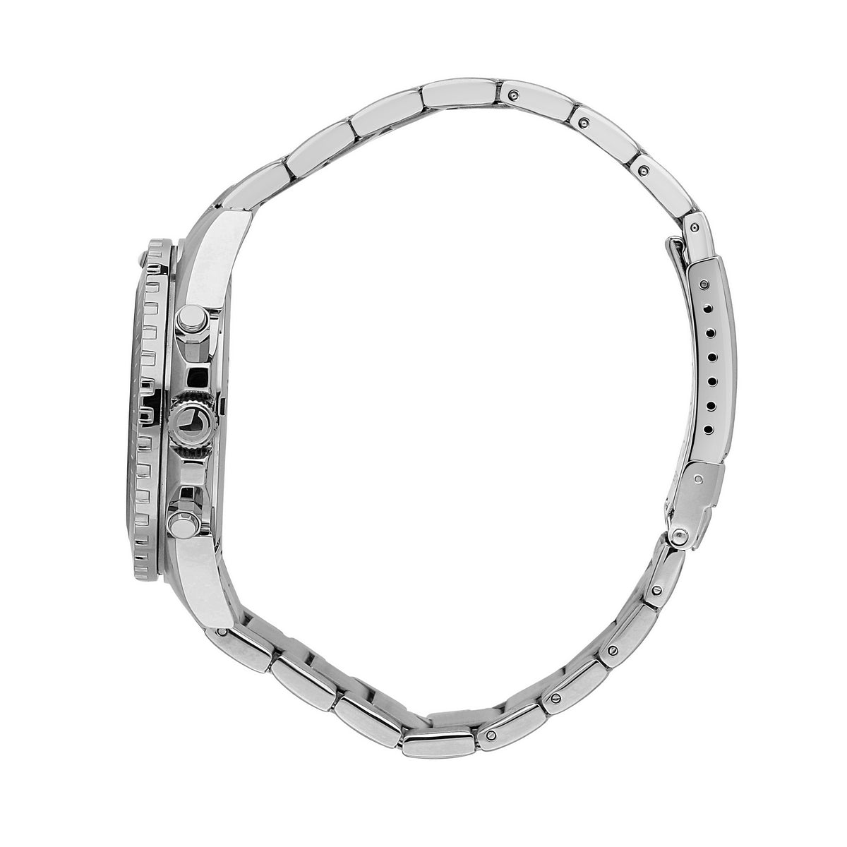 sector 450 43mm chronograph black dial bracelet watch