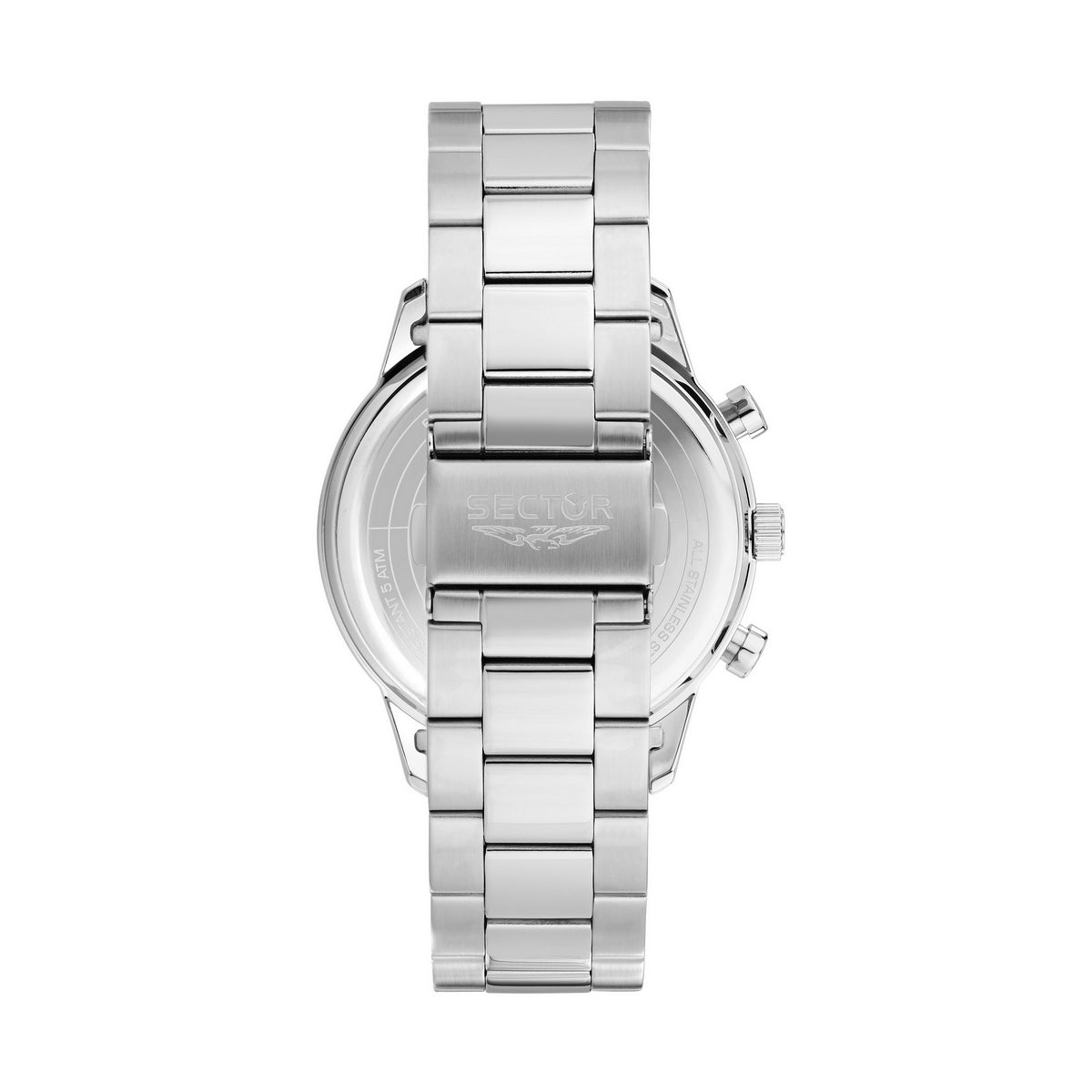 sector no limits 270 45mm chrono black dial stainless steel bracelet watch