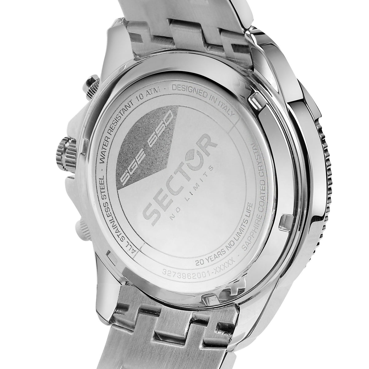 sector sge 650 chronograph 42mm blue dial bracelet watch