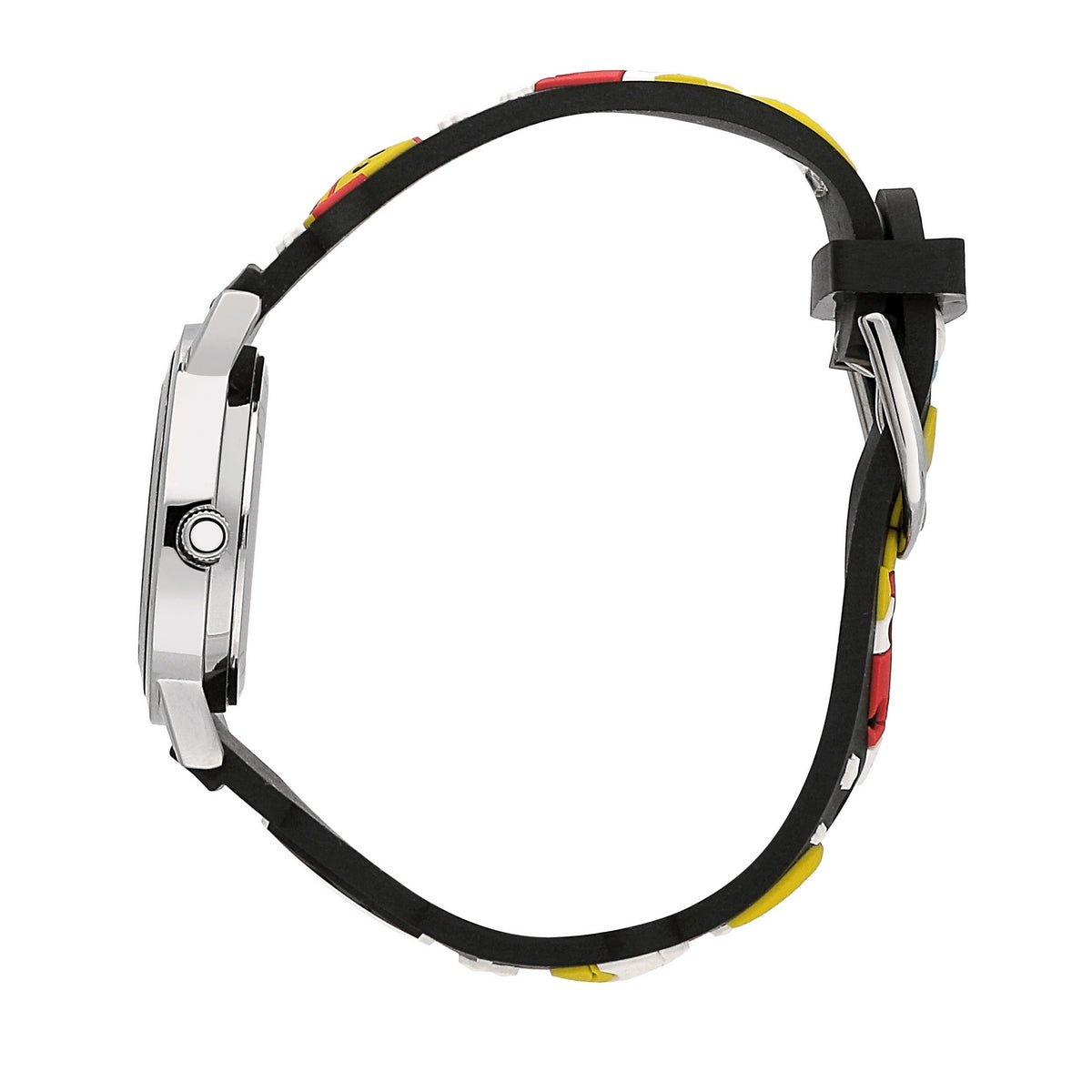 kikou hobby 28mm white dial black pvc strap