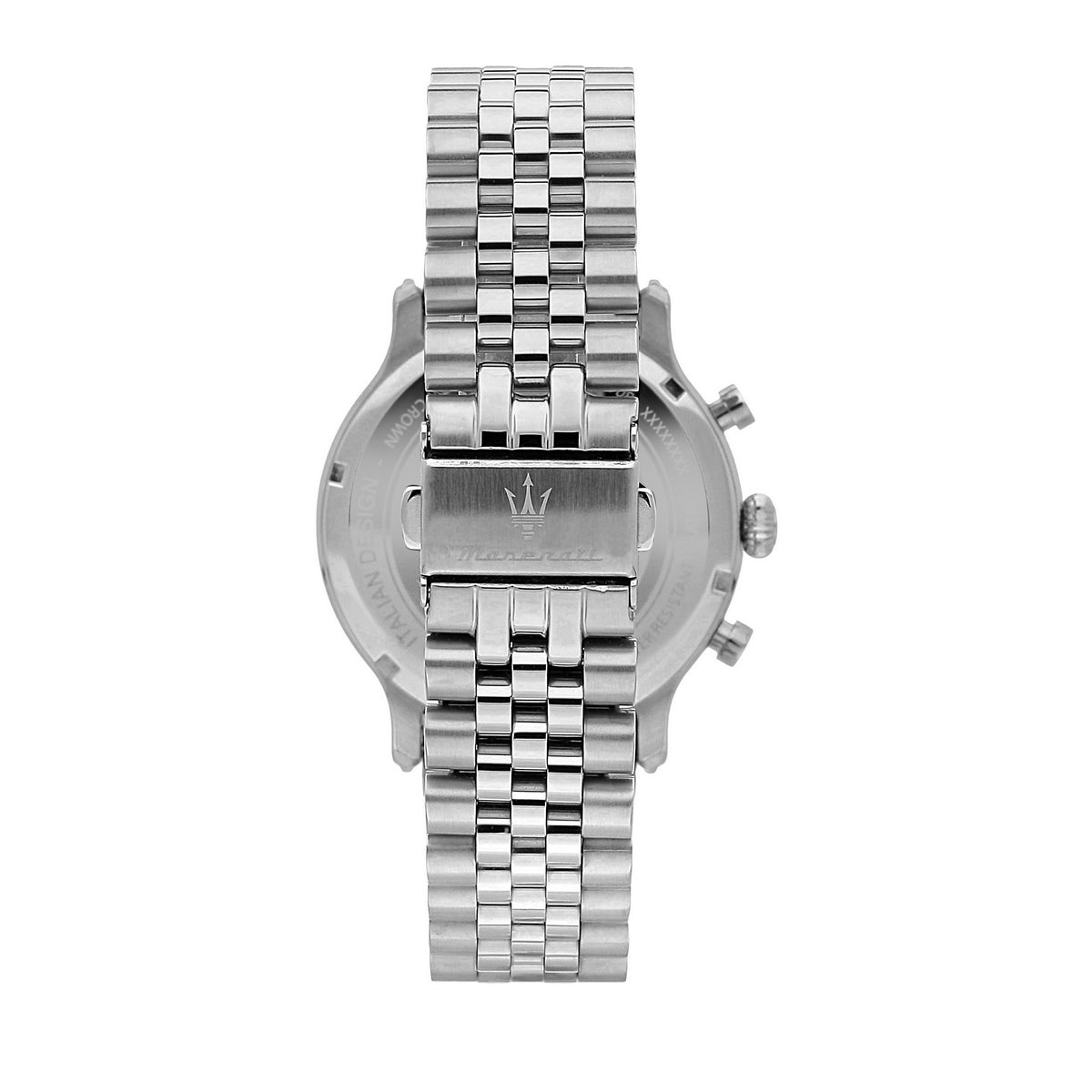 maserati epoca 42mm chr black dial br ss