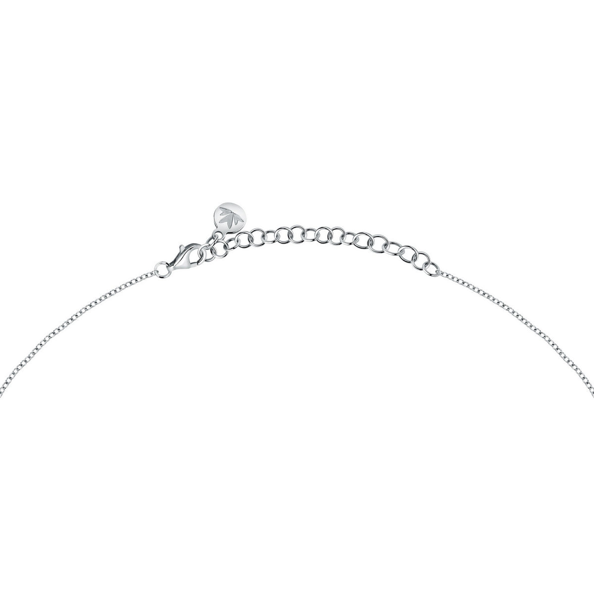 morellato silver riflessi necklace s925 rhodium cz white 40+5cm