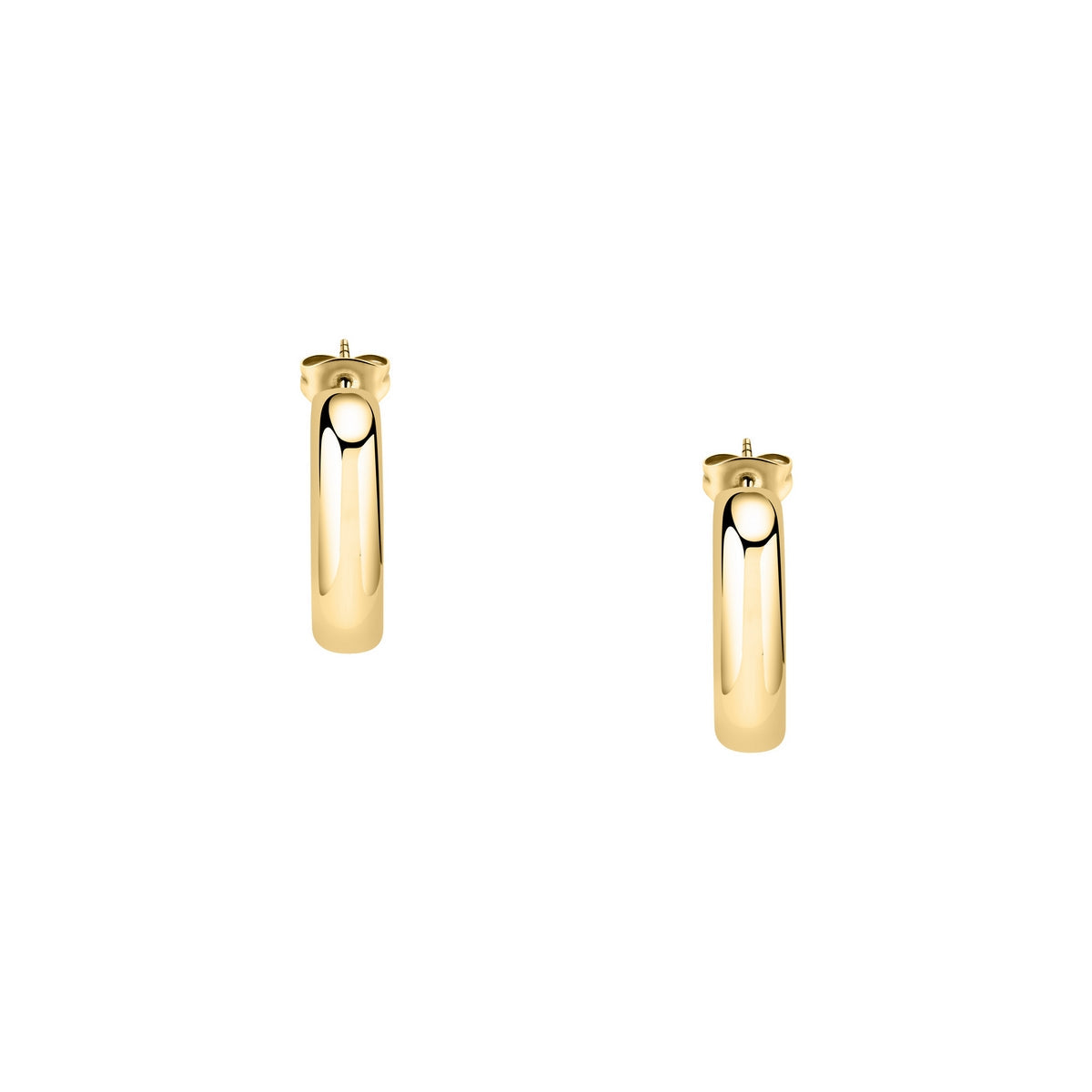 morellato 18k gold plated creole earrings + ip gold