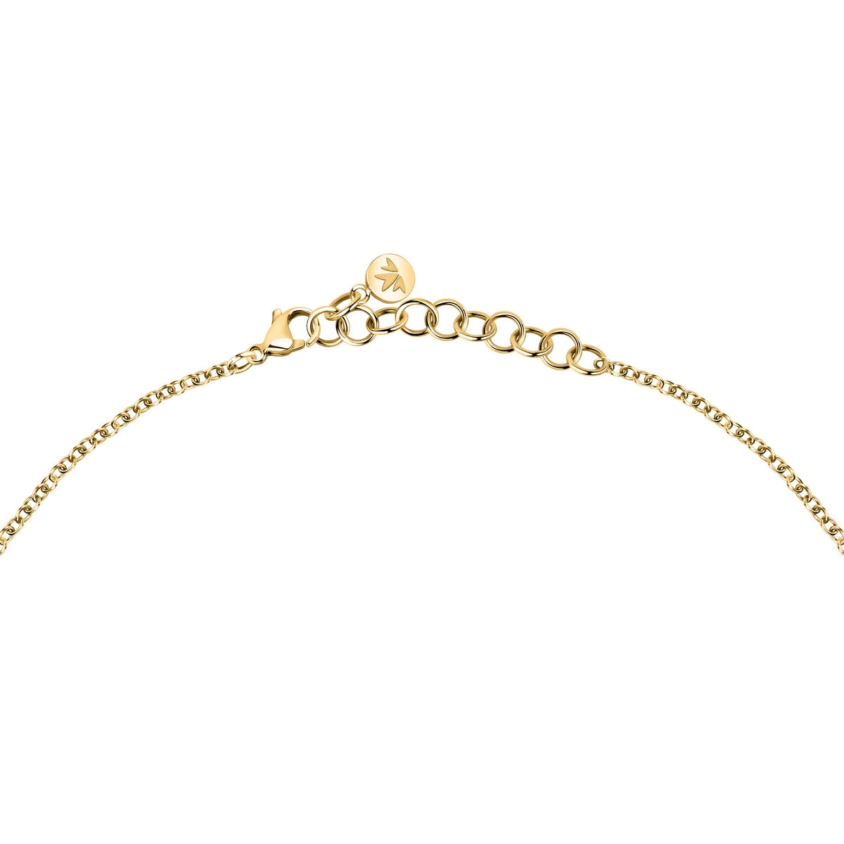 morellato 18k gold plated colori necklace 5 cz+6 crystals 38+7cm