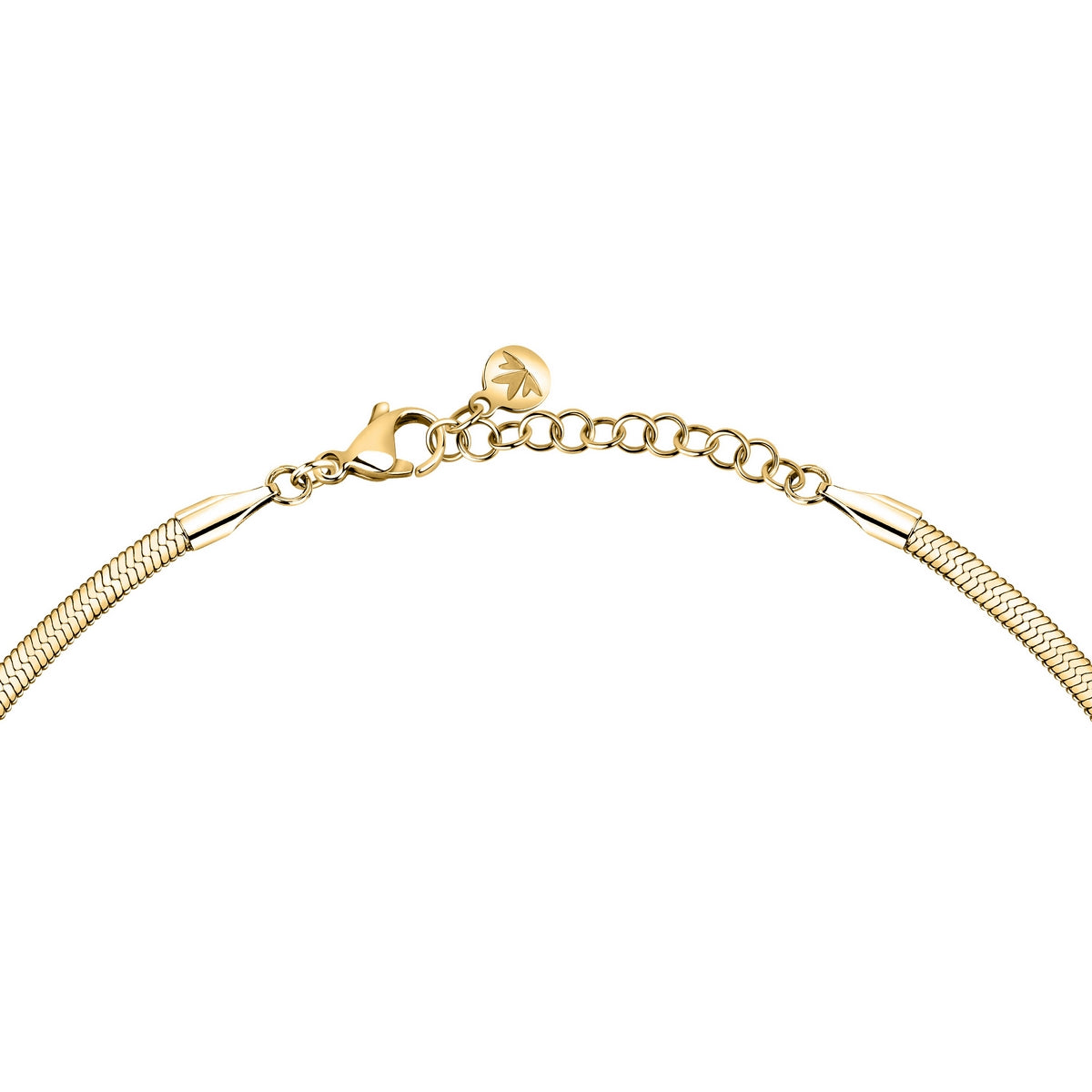 morellato 18k gold plated gioia necklace stainless steel yg crystal 38+4cm