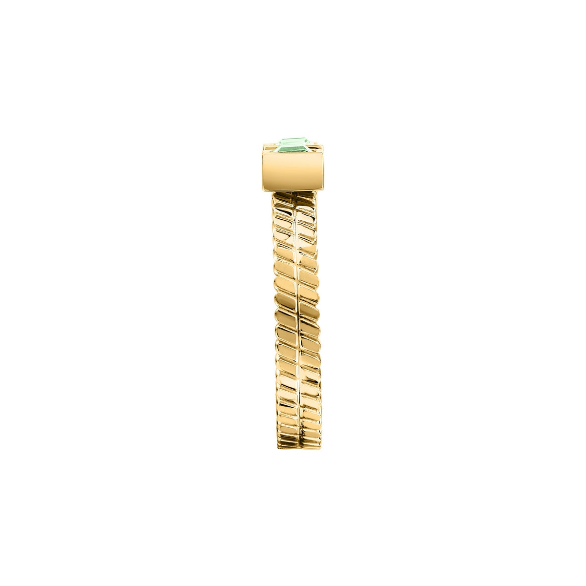 morellato 18k gold plated gioia ring stainless steel yg crystal sz12