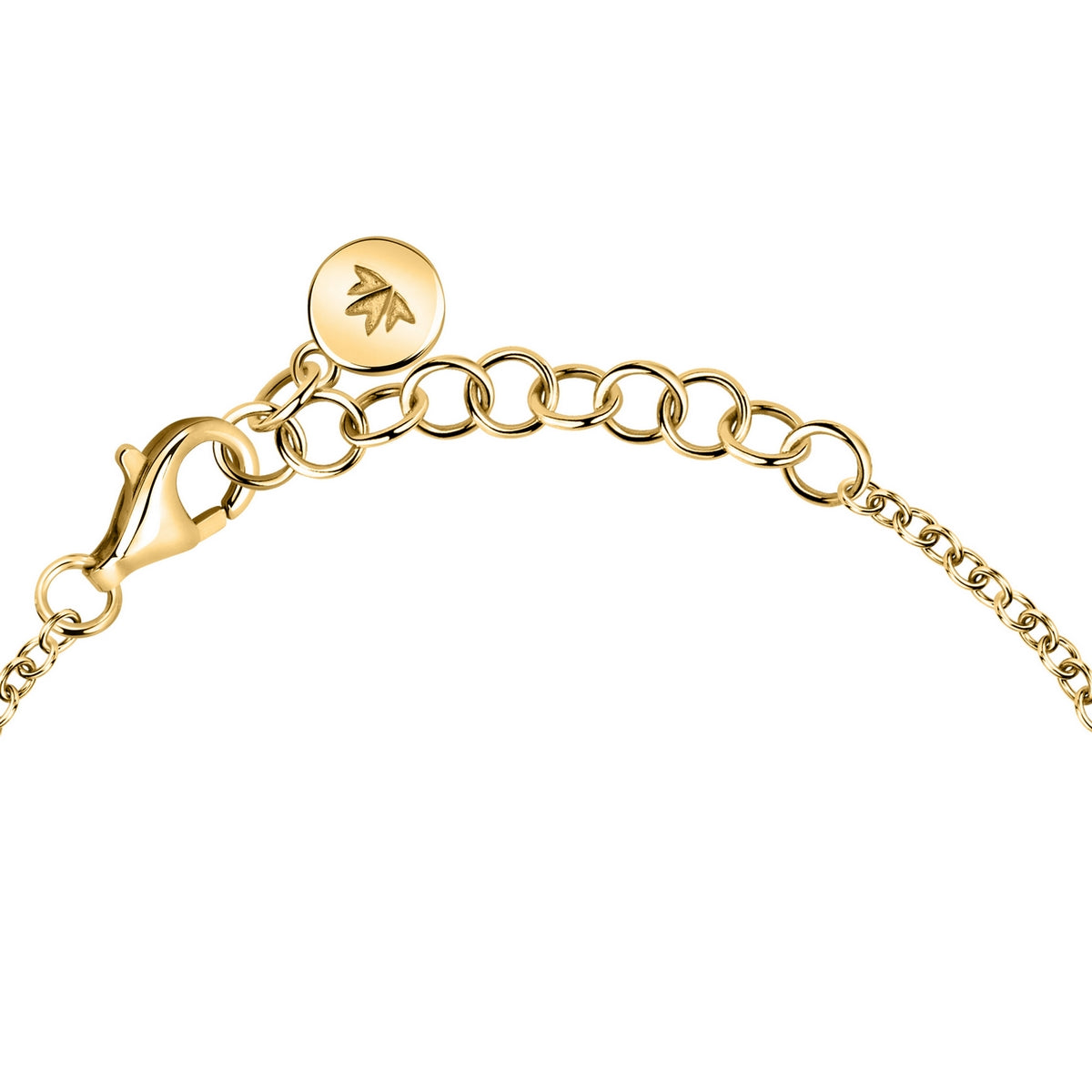 morellato 18k gold plated istanti bracelet pave heart crystal 16+3cm