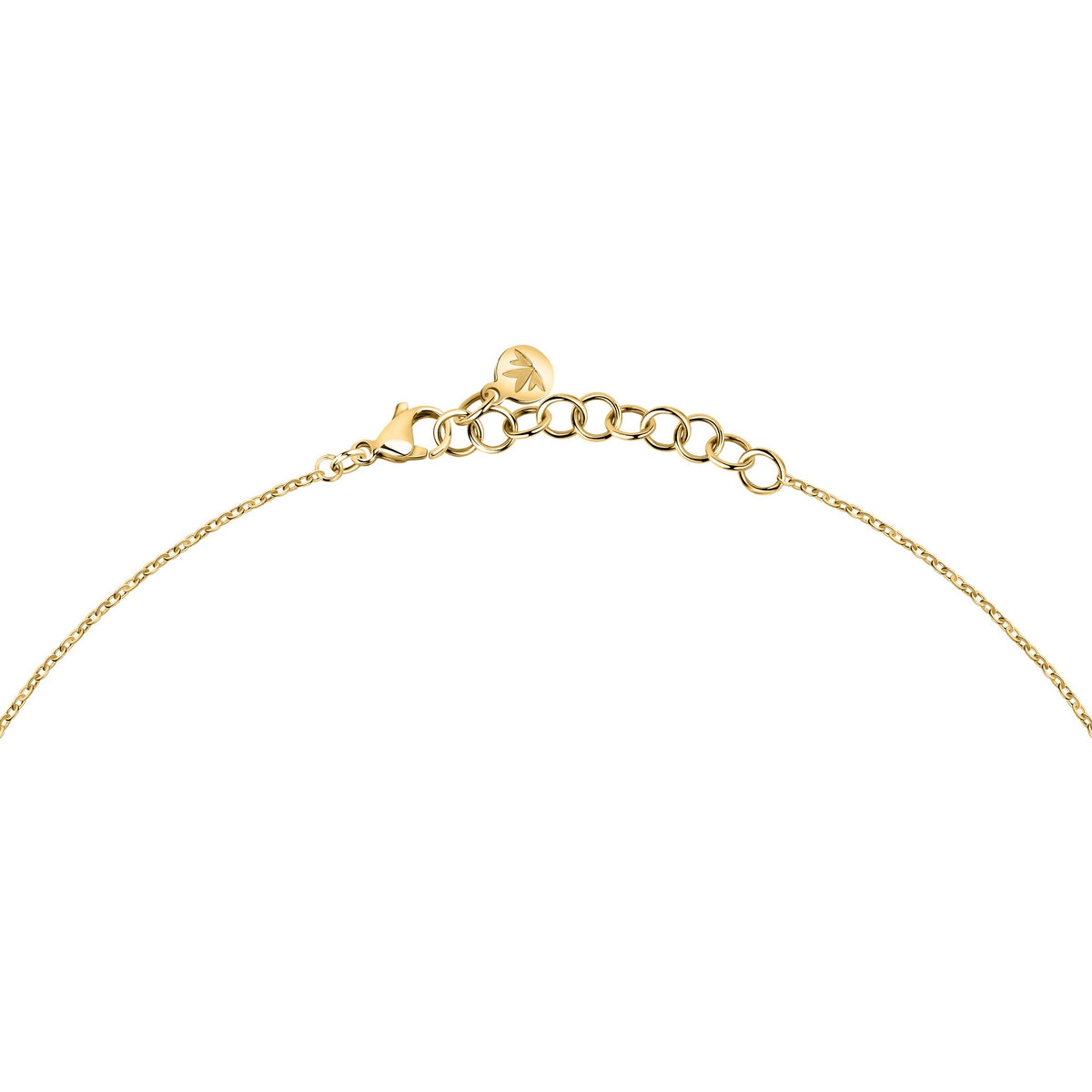 morellato 18k gold plated trilliant necklace triangle 38+4cm