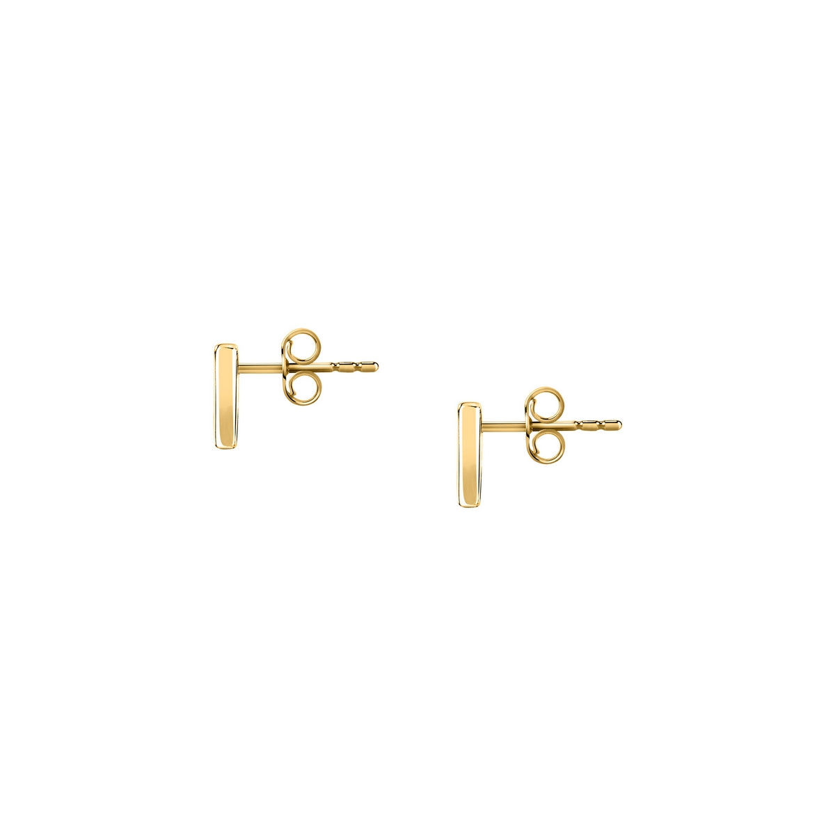morellato 18k gold plated trilliant stud earrings triangle mop