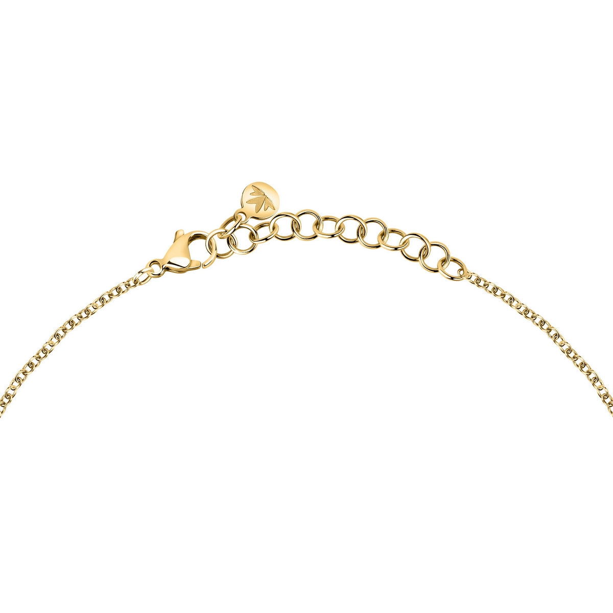 morellato 18k gold plated torchon pendant with crystals 38+4cm