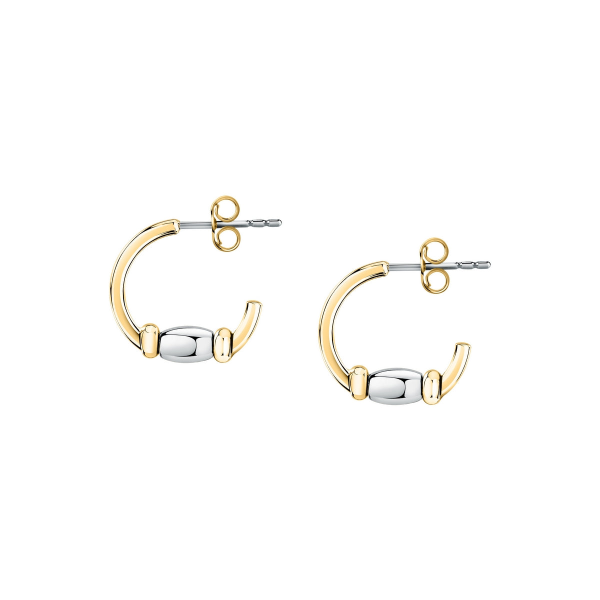 morellato 18k gold plated colori summer hoop earrings bead